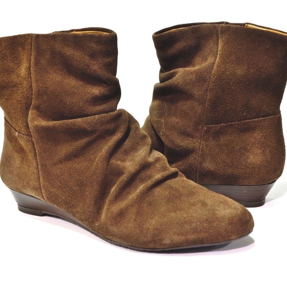 Nine West Shoes - Ninewest Brown Suede Ankle Boots Workbook Size 6